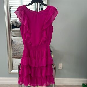 1 State hot pink mini dress M
